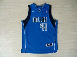 Maillot De Basket Dallas Mavericks Dirk Nowitzki 41 Tissus Sportif Fans Edition Bleu